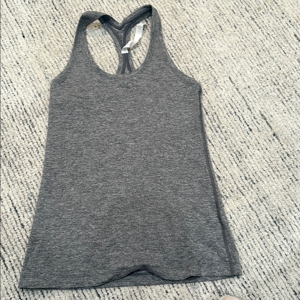 lululemon athletica Charcoal Racerback Tank Top